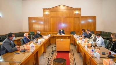 وزير الري يلتقى ممثلة الأمم المتحدة والمنظمات العاملة فى الموارد المائية