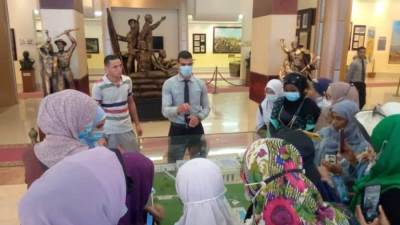 وزارة الشباب تنظم جولة سياحية ببورسعيد لطلاب مدن البعوث الإسلامية بالازهر الشريف