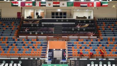 "صبحي" يطمئن علي استعدادات الصالة المغطاة ببرج العرب المستضيفة للبطولة العربية للسلة