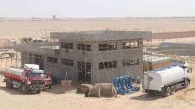 وزير الإسكان يتابع مشروع توسعات محطة معالجة الصرف الصحي غرب 6 أكتوبر