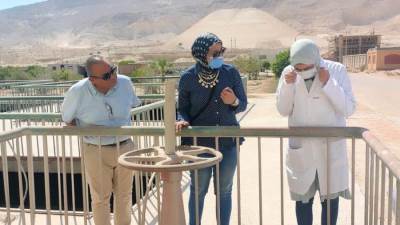 رئيس جهاز "خليج السويس" تتفقد أعمال تأهيل محطة معالجة المخلفات الصناعية بعتاقة