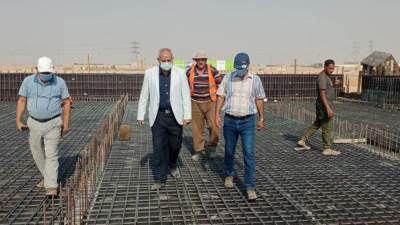 مسئولو "الإسكان" يتفقدون أعمال تنفيذ محطة رفع  مياه شرب  جديدة بمدينة بدر 