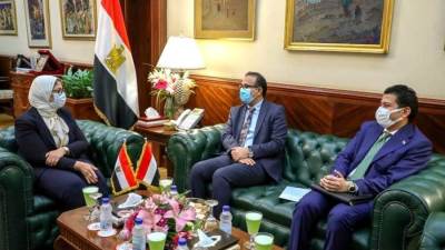 وزيرة الصحة تستقبل نظيرها اليمني لبحث التعاون بين البلدين في القطاع الصحي