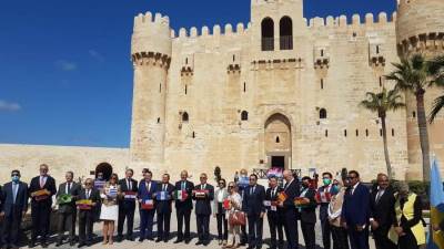 قلعة قايتباي تستقبل ١٥ سفير وقائمة بالاعمال من الدول الأبيرو