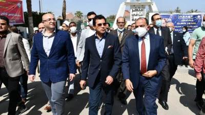 وزير الرياضة ومحافظ بني سويف يشهدان لقاء حواري مع شباب المحافظة