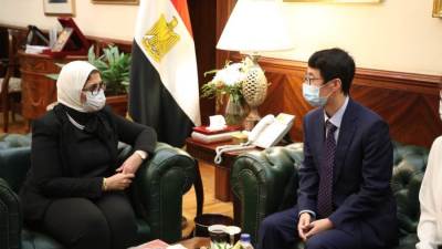 وزيرة الصحة تستقبل مدير شركة "سينوفاك" للتعاون في نقل تكنولوجيا تصنيع اللقاحات