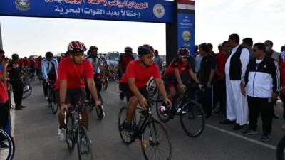 وزارة الشباب تنظم مهرجان رياضى واحتفالية فنية بقاعدة 3 يوليو البحرية بمطروح