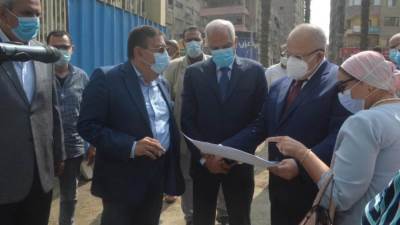 جوله تفقدية لمحافظ الجيزة و"الخشت" لمستشفي ثابت ثابت للأمراض الباطنه والمتوطنة