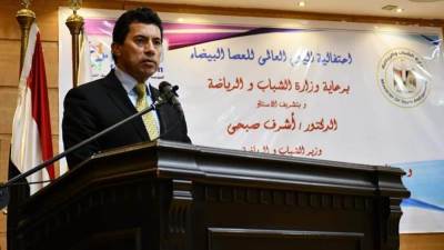 وزير الرياضة يشارك في احتفالية العصا البيضاء لذوي الهمم 