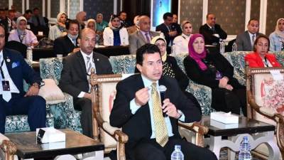 وزير الرياضة يشارك في جلسات المؤتمر العلمي الدولي في علوم الرياضة