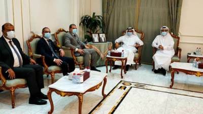 "سعفان"يبحث مع رئيس غرفة تجارة قطر مشاركة العمالة في دورة كأس العالم