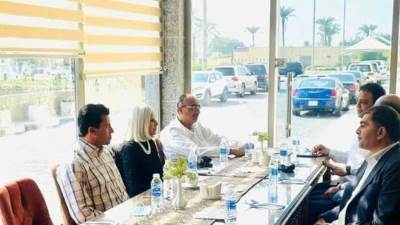 أشرف صبحي يلتقي وزراء شباب العراق وليبيا ولبنان فى بغداد