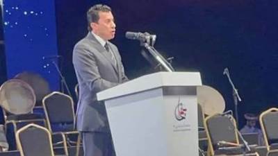 وزير الشباب يشارك في حفل الاعلان عن بغداد عاصمة الشباب العربي 2021