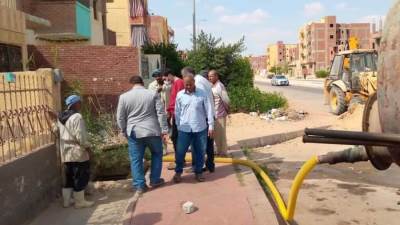 رئيس جهاز مدينة السادات يتفقد سير العمل بالمشروعات الجارية بالمدينة