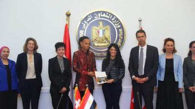 وزيرة التعاون الدولي تطلق برنامج التعاون الثنائي بين مصر وسويسرا 2021- 2024