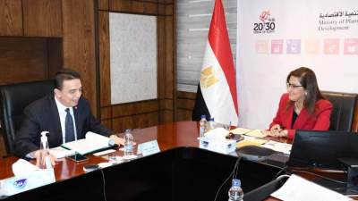 وزيرة التخطيط تلتقي أمين عام البنك الإسلامي للتنمية لبحث خطوات استضافة مصر للاجتماعات السنوية لمجموعة البنك