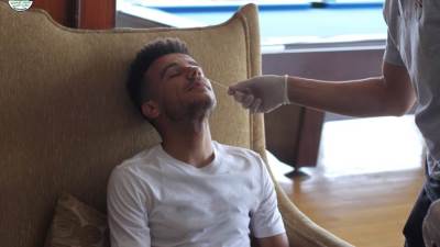 مسحات طبية للاعبي منتخب مصر قبل معسكر مباراتي أنجولا والجابون