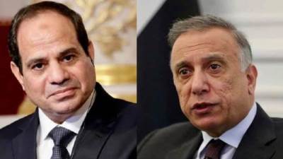 الرئيس السيسي يجري اتصالاً هاتفياً برئيس الوزراء العراقى بعد محاولة الاغتيال