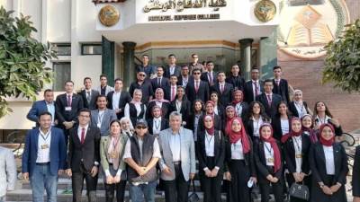 ‎جانب من دورة الاستراتيجية والأمن القومي المصري لشباب جامعة القاهرة"بأكاديمية ناصر العسكرية"