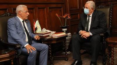 وزير الزراعة يستقبل الأمين العام لجائزة خليفة الدولية لنخيل التمر والابتكار الزراعي