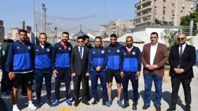 وزير الرياضة يشهد ختام دور المجموعات من دوري الوزارات بالمركز الأوليمبي