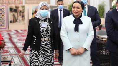 انتصار السيسي تزور قرى الريف في مبادرة "حياة كريمة"