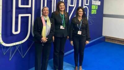 وزيرات البيئة والتخطيط والتعاون الدولى يلتقون سكرتير عام الأمم المتحدة