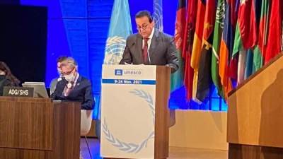 وزير التعليم العالي يلقى كلمة مصر أمام الدورة (41) للمؤتمر العام لليونسكو