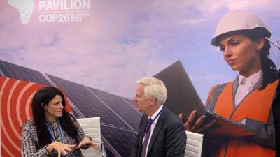 المشاط تلتقي نائب رئيس سيتي بنك بقمة جلاسجو للمناخ