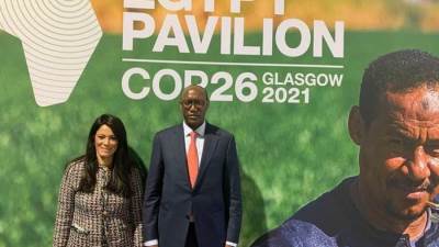 وزيرة التعاون الدولي تلتقي نائب رئيس بنك التنمية الأفريقي للطاقة والنمو الأخضر