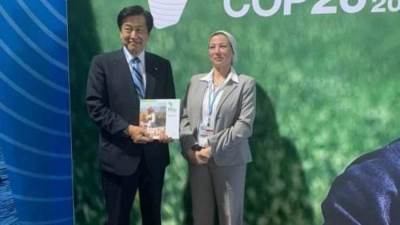 "فؤاد" تتلقى التهنئة من الجانب الياباني على استضافة مصر لمؤتمر المناخ القادم