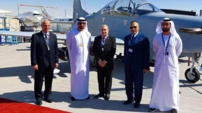 وزير الانتاج الحربي يحضر معرض دبي للطيران
