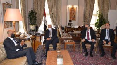 وزير الخارجية يلتقي نائب رئيس المجلس الرئاسي الليبي