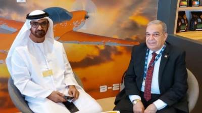 وزير الإنتاج الحربي يصل لمصر بعد ختام زيارته لمعرض دبي للطيران بالامارات