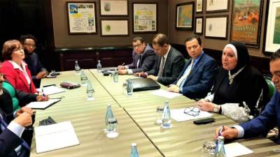 "جامع" تبحث مع نظيرها الجنوب افريقي تعزيز التعاون التجاري والصناعي بين البلدين