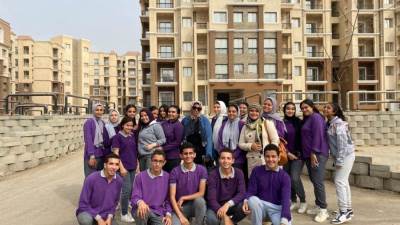 وفد من طلاب مدرسة الحرية النموذجية بالقاهرة الجديدة يزور مشروعات العاصمة الإدارية