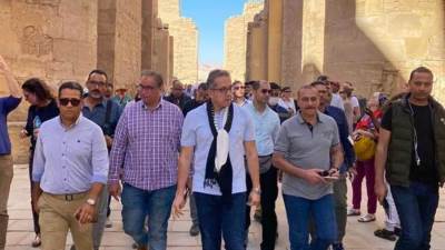 وزير السياحة في الأقصر لمتابعة التجهيزات النهائية للفعالية العالمية