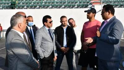 وزير الرياضة يتابع تجهيزات إقامة بطولة العالم للياقة التنافسية وستريت فيت