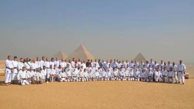 أهرامات الجيزة تستضيف وفود والأعضاء المشاركة في بطولة كأس القارات الدولية للكاراتيه