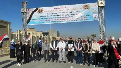 وزارة الرياضة تنظم ماراثون دراجات لطلاب المدارس القومية للغات بـ 6 أكتوبر