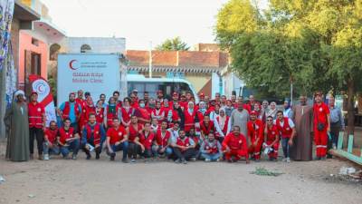 الهلال الأحمر المصري يرفع درجة الاستعداد القصوي لمواجهة التغيرات المناخية