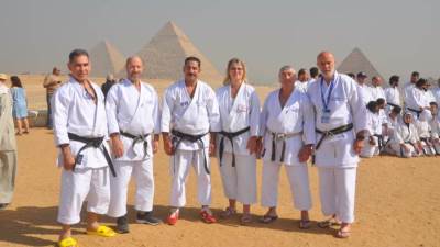 أهرامات الجيزة تستضيف وفود المشاركين في بطولة كأس القارات الدولية للكاراتية