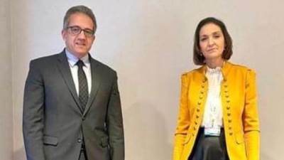"وزير السياحة" يلتقي خلال زيارته الحالية للعاصمة الإسبانية مدريد بلقاء نظيرته الإسبانية