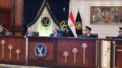 السيسي يحضر كشف الهيئة بكلية الشرطة