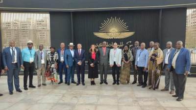 ضيوف مصر يتوافدون على المتحف القومي للحضارة المصرية بالفسطاط 