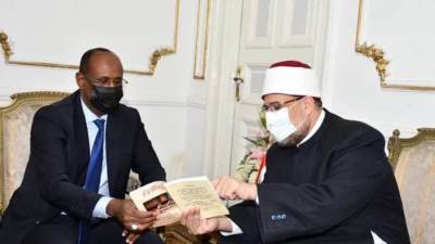 وزير الأوقاف يستقبل نظيره الجيبوتي والوفد المرافق لبحث التعاون المشترك بين الوزارتين