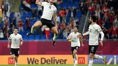 منتخب مصر يتأخر بهدف امام الجزائر في الشوط الاول