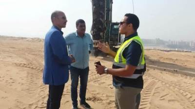 مسئولو جهاز العبور يتفقدون سير العمل بمشروع الغلق الآمن لمقلب السلام العمومي