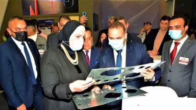 وزيرة التجارة والصناعة تفتتح 4 معارض متخصصة فى مجال الصناعات الهندسية