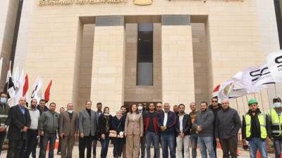 وزيرة التخطيط في جولة تفقدية لمقر الوزارة بالعاصمة الإدارية الجديدة